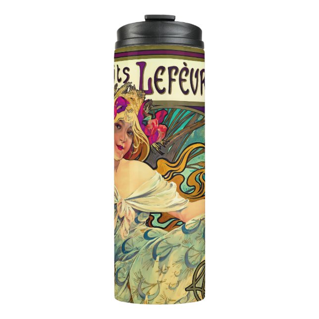 Termo Biscuits Lefevre-Utile de Alphonse Mucha (1896) (Anverso)