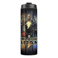 Black Adam Characters In Stripes Graphic