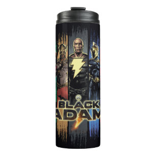Termo Black Adam Characters In Stripes Graphic