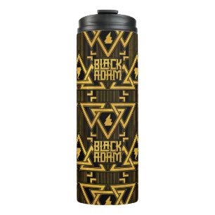 Termo Black Adam Lightning Bolt Triangular Pattern