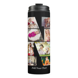 Termo Black and White Letter N Photo Collage