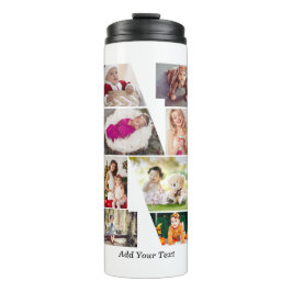 Termo Black and White Letter N Photo Collage