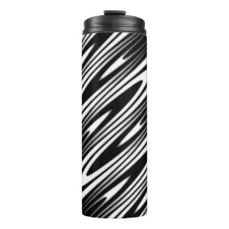 Termo black and white wavy seamless organic pattern