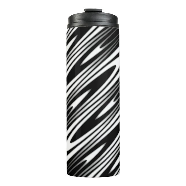 Termo black and white wavy seamless organic pattern (Anverso)