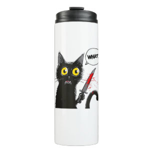 Termo Black Cat Halloween Disstuve Witchcraft Spider Web