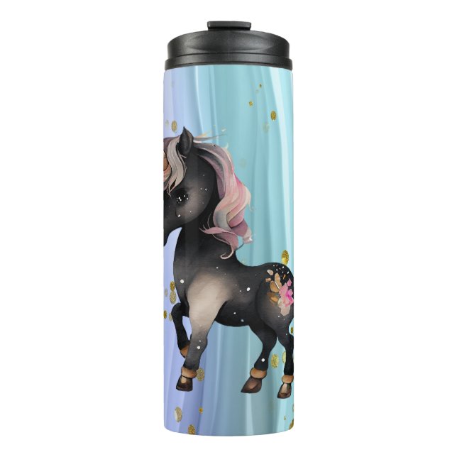 Termo Black Unicorn Púrpura Tail (Anverso)