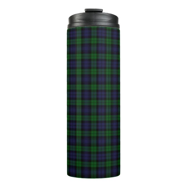 Termo Black Watch Tartan Plaid Scottish Plaid Pattern (Anverso)