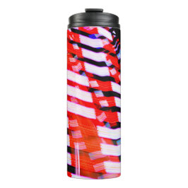 Termo Blanco rojo y azul