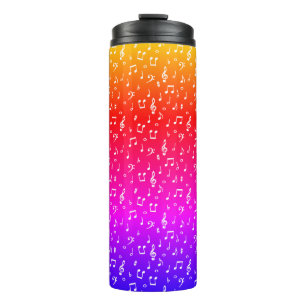 Termo blanco y arcoiris Musical