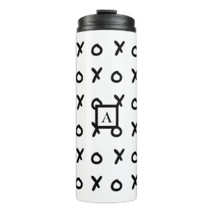 Termo Blanco y Negro X O XO X&O's Moda Lindo