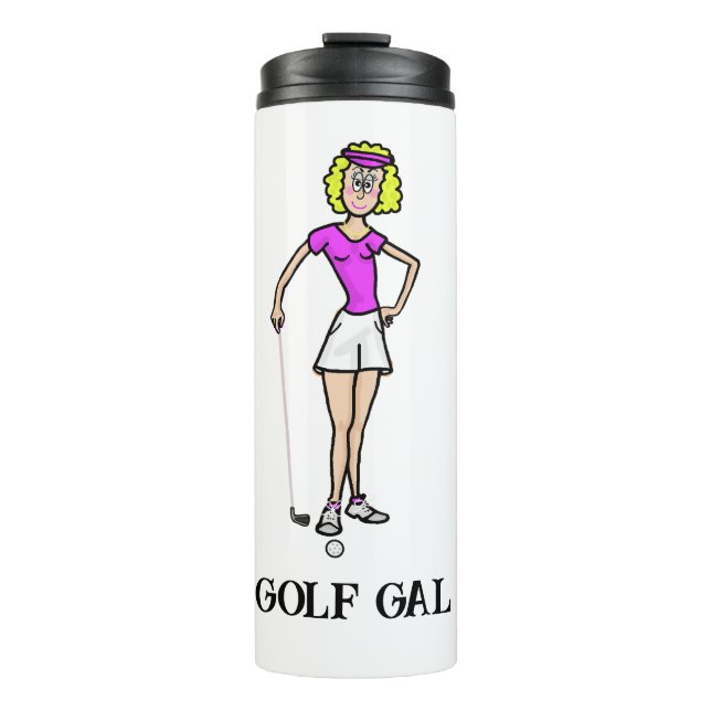 Termo Blonde Golf Fal Thermal Tumbler femenino (Anverso)
