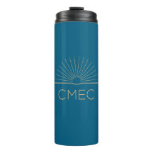 Bloqueo térmico de viaje CMEC - 12 oz, azul y melo