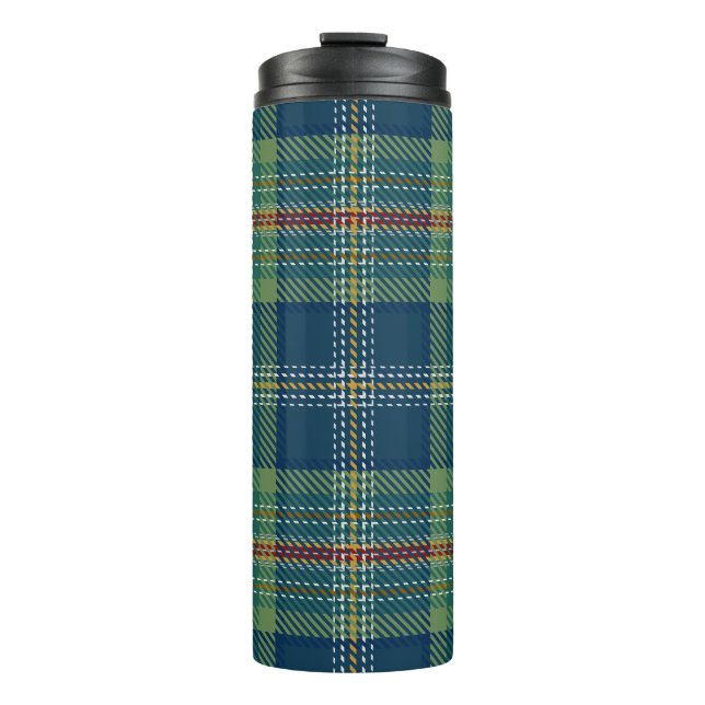 Termo Blue and Green Scottish Tartan Plaid (Anverso)