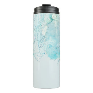 Termo Blue and white abstract painting