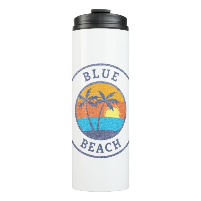 Termo Blue Beach, Puerto Rico Faded Classic Style (Anverso)