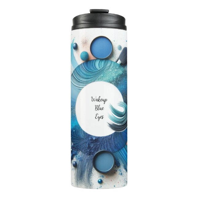Termo Blue Glam Oye Shadow Wakeup Vibes (Anverso)