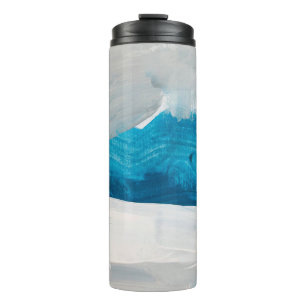 Termo Blue, Grey and White Abstract Art Painting backgro