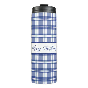 Termo Blue Plaid Feliz Navidad
