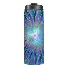 Termo Blue Purple Flower Dream Resumen arte fractal