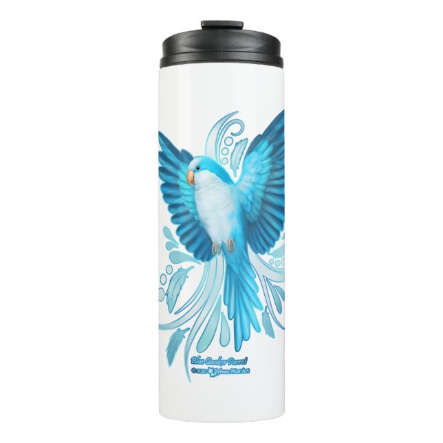 Termo Blue Quaker Parrot (Anverso)