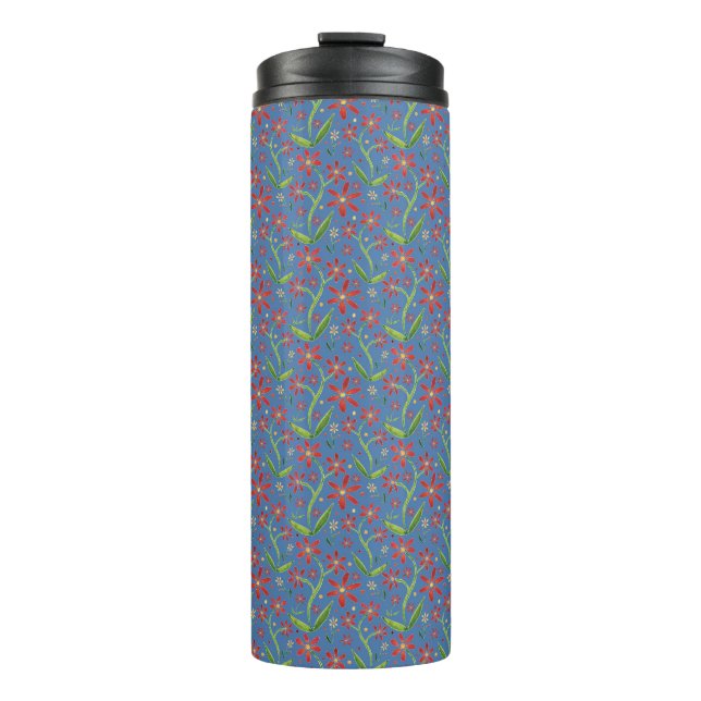 Termo Blue Sky | Dancing Daisies Watercolor Tumbler (Anverso)