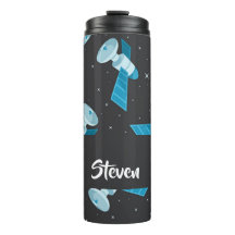 Blue space satellite pattern