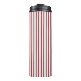 Termo Blush Pink Red Stripes Christmas