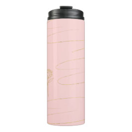 Termo Blush Pink,Rose Gold Marble Thermal Tumbler