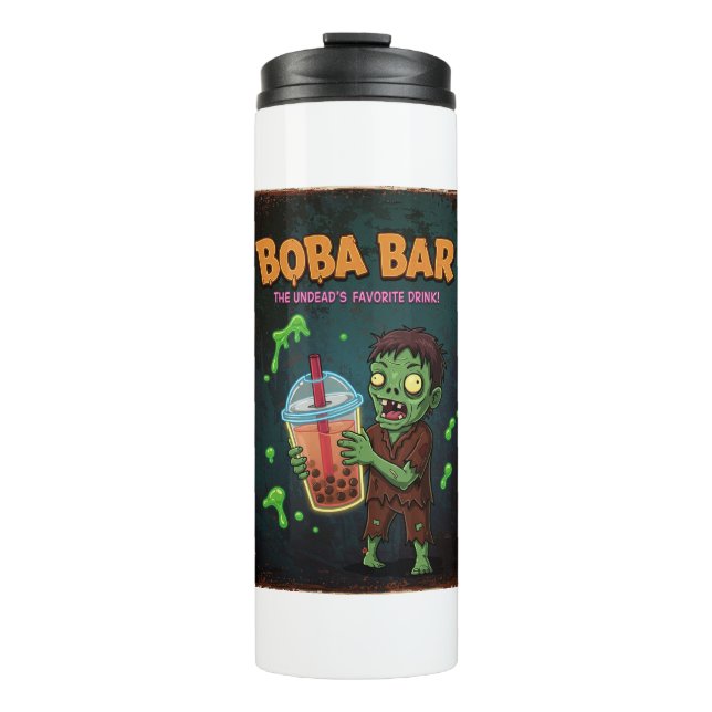 Termo Boba Bar – The Undead’s Favorite.. Thermal Tumbler (Anverso)