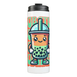 Termo Boba Bubble Tea Kawaii Cute Personalizado