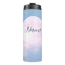 Termo Boda celestial soñadora bañada por la luz de la lu