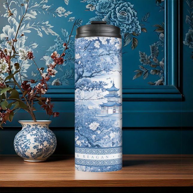 Termo Boda Chinoiserie de inspiración porcelana ID1094 (Subido por el creador)