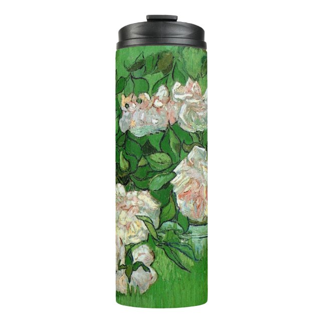 Termo Bodegón: Rosas rosas de Vincent van Gogh (Anverso)