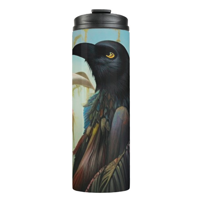 Termo Bohemia Floral Raven Crow (Anverso)