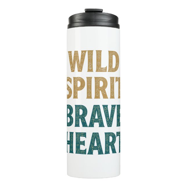 Termo Boho Adventure Wild Spirit Brave Heart (Anverso)
