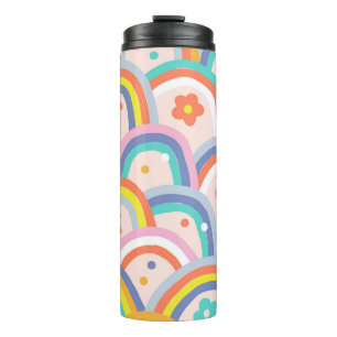 Termo Boho baby verano arco iris singulares sin costura