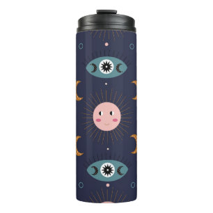 Termo Boho bebé, patrón de moda hippie.