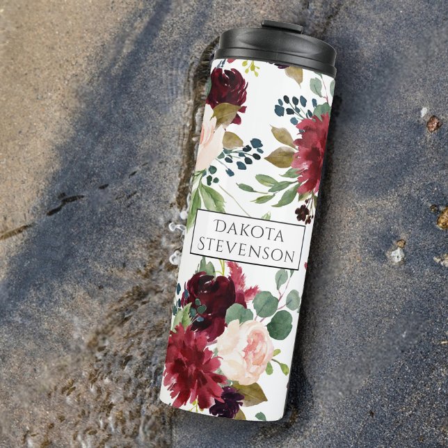 Termo Boho Bloom | Personalizado rojo y azul de la Marin (Subido por el creador)