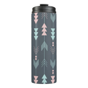 Termo Boho estilo bohemio: Patrón étnico sin foco