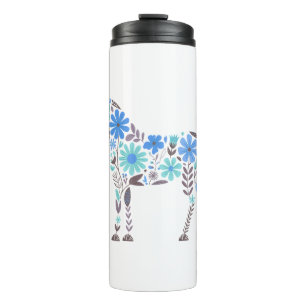 Termo Boho Floral Horse