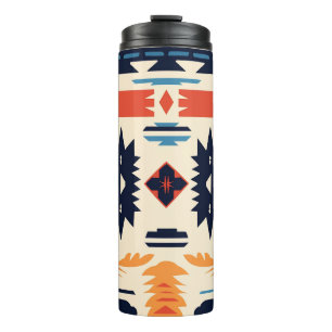 Termo Boho geométrico azteca tribal del suroeste