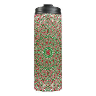 Termo Boho Hippie Funky Trippy Ornate Navidades Mandala