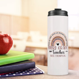 Termo Boho Rainbow Tumbler for 3rd Grade Teacher