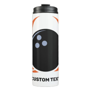 Termo Bola de bolas de texto personalizado con llama