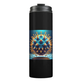 Termo Bola de Esporas Azul y Amarillo