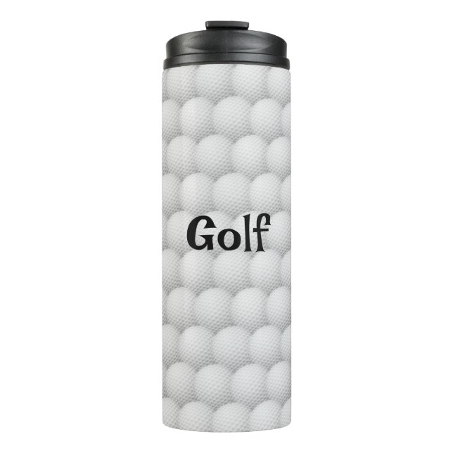 Termo Bolas de golf Abstract Design Thermal Tumbler (Anverso)