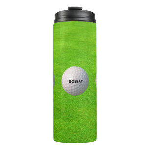 Termo Bolas de golf personalizadas en el golf verde