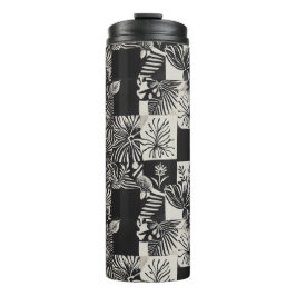 Termo Bold Tropical Monochrome Floral Pattern