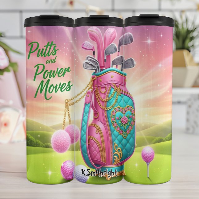 Termo Bolsa de golf rosa con movimiento de energía (Subido por el creador)