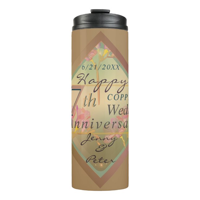 Termo Bolsa de regalo para el 7º aniversario de bodas (Anverso)